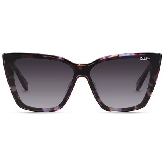 QUAY Confidential Sunglasses Purple Tortoise Frame Grey Gradient Lens NWT - Picture 7 of 7